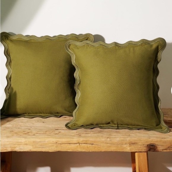 🫒 Olive Throw pillow covers - 2 pcs, BNIP - Picture 1 of 3